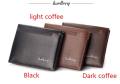 Baellerry Pu Leather Zipper Card Photo Holder Short Style Men Wallet Men Purse.