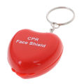 Mini Protect CPR  Mouth KeyChain Rescue In Heart Box Face  First Aid. 