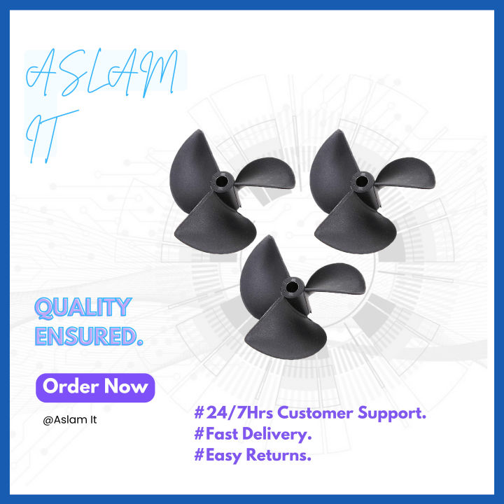 Nylon RC Boat Propeller 40mm Hole 2mm 3 Blade 1Pcs