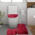3Pcs Bath Mats Set for Bathroom, with Toilet Cover Bathroom Rug Sets, for under The Sink. 