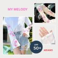 Cute cartoon UV Protection Arm Sleeves Female Outdoor Handsock Arm Sock Sun Protection Girls best gift.