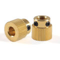 Extruder Wheel 3D Printer Parts Drive 40 Teeth Gear Brass Extruder Wheel Gear Compatible with CR-10, CR-10S, S4, S5, Ender 3, Ender 3 Pro (10). 