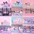 Sanrio Gel Pens 12pcs Kuromi Hello Kitty Melody Cute Boxed Press Water-based Pen Office Signature Pen Stationery Wholesale. 