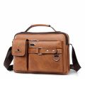 Men's PU Leather Shoulder Bag Fashion Male Messenger Crossbody Bag Men Business Travel Handbag Boy Phone Bag. 