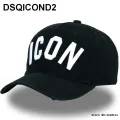 【happy one】DSQICOND2 Letters Casquette Hats Solid Pattern Casquette Dad Cowboy hat Baseball Cap Snapback of Man Wom. 