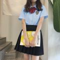 JK Uniform Set Genuine Full Set Summer Student College Style Junior High School Student White Shirt Graduation Season School Uniform Class Uniform. 