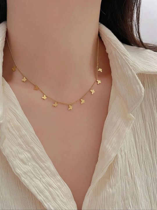 %E3%80%90Best%20Price%20Guaranteed%E3%80%91%2018K%20Butterfly%20Necklace%20for%20Women%20Ladies%20Girls%20Gift%20Her%20Jewelry%20Butterfly%20Choker%20-%20Image%204
