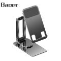 Baoer Cell Phone Stand Fully Adjustable Foldable Desktop Phone Holder Cradle Dock For Desk Bed Kitchen Home Office.