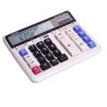 Deli 2136 Button Financial Calculator Accounting Display Large Dual Power Business Store. 