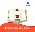 2 Pin Multi Socket 3 Way 10A 250V-Ac. 