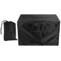 Dog Kennel Cover AntiMosquito Dustproof Oxford Dog Cage Cover for Outdoor Pet Kennel(Black L:42inches). 