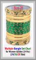 Multiple Bangle Set Churi for Women-Golden (24 Pcs).