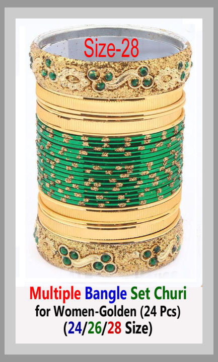 Multiple%C2%A0Bangle%C2%A0Set%C2%A0Churi%C2%A0for%C2%A0Women-Golden%C2%A0(24%C2%A0Pcs)%20-%20Image%205