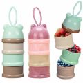 3 Layers Portable Milk Powder Box Baby Milk Powder Sub-Packaging Box - (Color as Per Stock). 