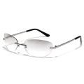 Fashion Oval Women's Rimless Sunglasses Futuristic Glasses Y2K Spice Girl Sun Glasses Retro Frameless Eyeglasses Oculos.