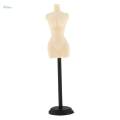 7x1/12 Scale Doll House Miniature Mannequin Model Display Stand Decor Gold. 