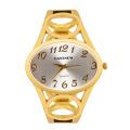 Cansnow Luxury Women's Watches Gold Stainless Steel Band Quartz Female Clock.