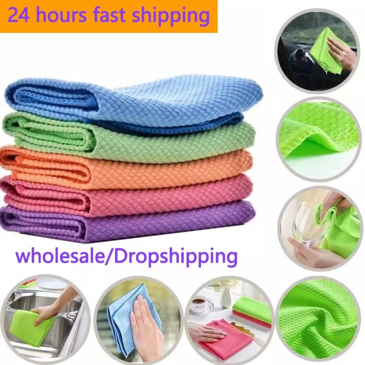 5/10pcs%20Microfiber%20Cleaning%20Cloths%20Rags%20Kitchen%20Dish%20Towel%20Absorbent%20Wiping%20Rags%20Household%20Cleaning%20Rag%20Magic%20Rag%20Dish%20Cleaning%20-%20Image%203
