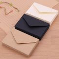 20PCS Classical Kraft Blank Mini Paper Window Envelopes Wedding Invitation Envelope Gift Envelope(Brown). 