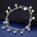 New 925 Sterling Silver Bead Heart High Quality Romance Bracelet Chain For Women Engagement Party Wedding Jewelry Gift. 