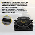 SL Car Simulation Vent Decor Cover Fake Hood Air Flow Intake Vent Bonnet Universal Diy Modified Accessories 701.