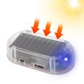 Car Dummy Alarm Warning Light Dashboard Solar Power LED Flashingl Security Light Anti Theft Device For Door Window Car Acessories.