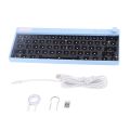 61 Key Mechanical Keyboard DIY Kit RGB Backlight Switch Hot Swap Custom Mechanical Gaming Keyboard Kit Blue. 