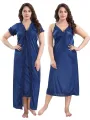Indian Two Part Nighty in High-Quality Silk Cotton - Perfect Night Wear for Stylish Comfort. 