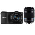 Samsung NX2000 20.3MP CMOS Smart WiFi Mirrorless Digital Camera with 20-50mm Lens and 3.7" Touch Screen LCD (Black). 