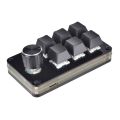 6 Keys USB Mini Keypad Programming Macro Pad with 1 Knobs Macro Mechanical Game R9UA. 
