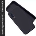 Samsung Galaxy A50/A50s/A30s Premium Silicone Matte Soft Phone Case - Black by Gadget Gear 24.