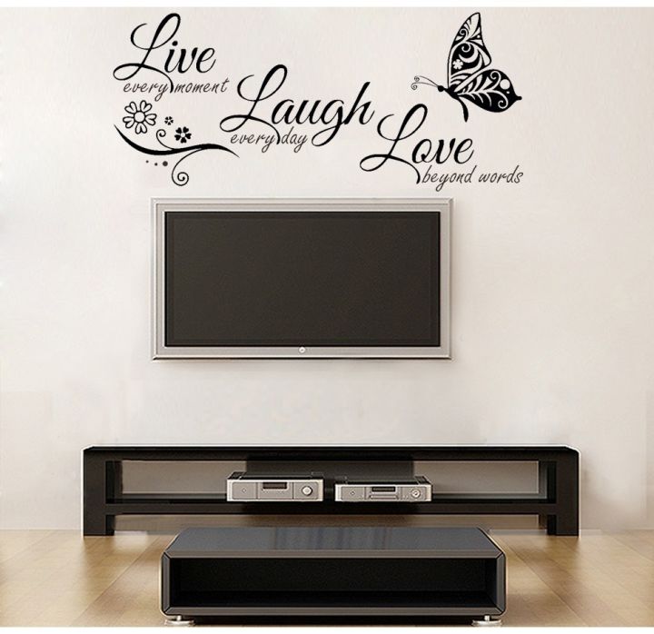 Live%20Laugh%20Love%20Butterfly%20Flower%20Wall%20Art%20Sticker%20Modern%20Wall%20Decals%20Quotes%20Vinyls%20Stickers%20Wall%20Stickers%20Home%20Decor%20Living%20Room%20-%20Image%202