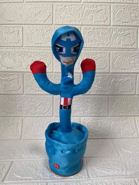 Halloween%20Marvel%20Spiderman%20Anime%20Figure%20Talking%20Toy%20Dancing%20Cactus%20Doll%20Avengers%20Speak%20Talk%20Sound%20Record%20Repeat%20Iron%20Man%20Kid%20Toy%20GiftsDolls%20Accessories%20-%20Image%204