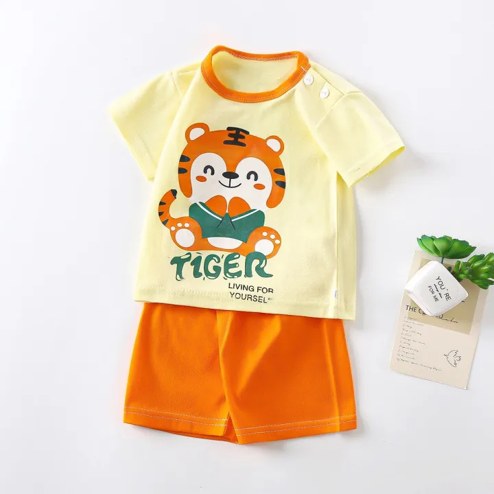 2023%20New%20Children's%20Short-sleeved%20Suit%20Set%20Pure%20Cotton%20Girls%20Summer%20Clothes%20Boy's%20T-shirt%20Baby%20Clothes%20children%20clothing%20-%20Image%205