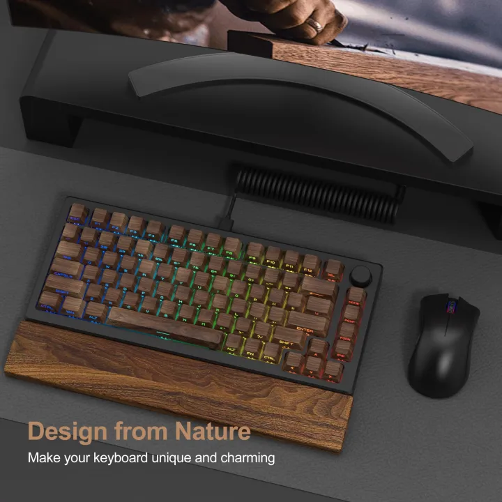 136%20Keys%20Wood%20Grain%20Shine%20Through%20Keycaps%20Dye%20Sub%20Side%20Print%20PBT%20Keycaps%20Cherry%20Profile%20for%20Cherry%20Gateron%20MX%20Switch%20Keyboard%20-%20Image%203