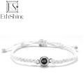 Alien EthShine Personalized Circle Photo Bracelet Custom Projection Photo Bracelets Couple Memorial Jewelry Christmas Gift Women Men.