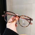 Anti Blue Light Student Women Glasses Retro Wooden Myopia Glasses Transparent Glasses Frame Flat Glasses Unisex.