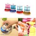 Kitchen Cleaning Dish Brush Scrubber Hydraulic Pressure Cleaner. 