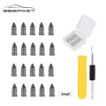 Geepact S Size 20PCS Tire Repair Rubber Screw Nail Vacuum Tyre Repair Set Tire Rubber Screws Puncture Repair Rubber Screw Nails Kit with Screwdriver for Motorcycles Cars Trucks Tubeless Tyre. 