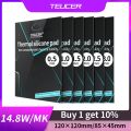 TEUCER Thermal Pad TP400 Heat Dissipation 14.8W/mk Silicone Pad CPU/GPU Graphics Card Motherboard Silicone Grease Pad Multi-Size-85X45  14.8w-1.5mm thickness. 