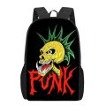 Punk Rock Hand Skull School Bags 3D Printing Backpack for Girls Boys Student Book Bag Children School Bags Women Men Travel Bag. 