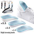 Height Increase Half Shoe Insoles Inner heighten Pad Cushion Arch Support Unisex Invisible Heighten Sole Insole.