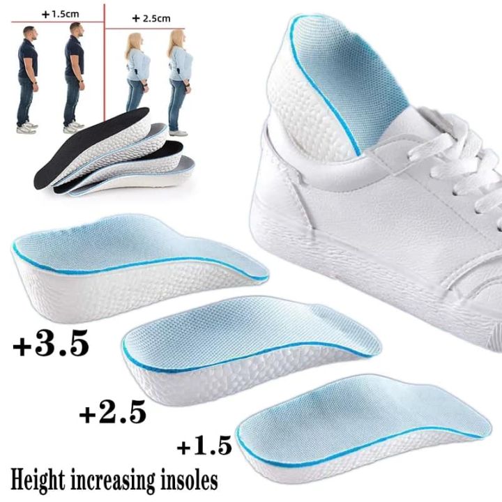 Height Increase Half Shoe Insoles Inner heighten Pad Cushion Arch Support Unisex Invisible Heighten Sole Insole