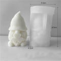 Dwarf Candle Mould Decorative Easy to use Versatile Clover Faceless Old Man Silicone Mould Flexible DIY Plaster Diffuser Stone Mould for Home decoration Arts and crafts DIY projects. 