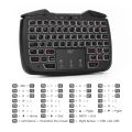 Rii RK707 2.4GHz Wireless Game Controller Keyboard and Mouse Combination - black.