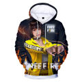 2021 New Free Fire 3D printed hoodie sweatshirt Boys Girls Harajuku long sleeve coat children clothes oversized.