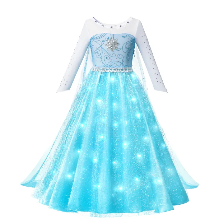 Festival%20luminous%20ball%20ceremony%20nto%20Halloween%20dress%20cosplay%20Princess%20Ariel%20girl%20LE%20Disney%20girls%20evening%20D%20light%20Frozen%20Elsa%20Ann%20Actor%20Enca%20costume%20-%20Image%205