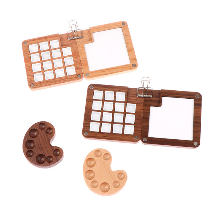 Empty%20Wooden%20Watercolor%20Palette%20Ins%20Style%20Travel%20Portable%20Mini%20Watercolor%20Acrylic%20Paint%20Box%20Square%20Tray%20Box%20Art%20Painting%20Supplie%20-%20Image%204