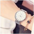 Stainless Steel Female Clock Ladies Fashion Casual Quartz Watch Women Watches-3221 by Top 10 Mart. 