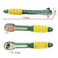 ni 1/4 ad Screwdriver Pole 6.35mm Inner xagon Ratct Socket Wrench with Dual-ad Home Tool Accessory. 
